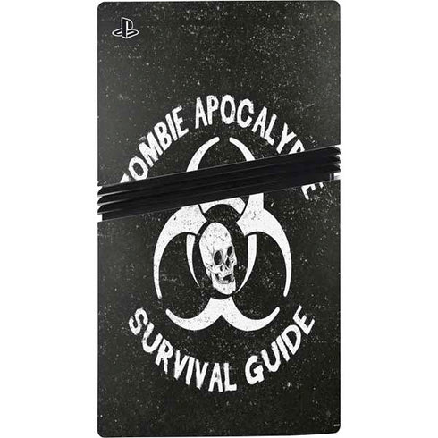 Zombie Apocalypse Survival Guide PS5 Pro Console Skin